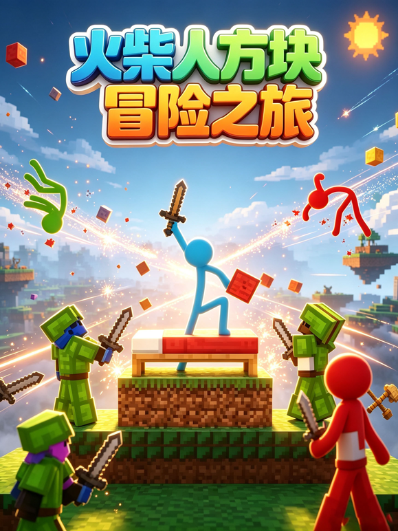 火柴人方块冒险之旅封面图